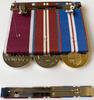 Full Size Set, QGJM, QDJM, Army LS&GC Medals & Pin Ribbon Bar