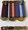 Full Size Set, QGJM, QDJM, RAF LS&GC Medals & Pin Ribbon Bar