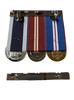 Full Size Set, QGJM, QDJM, Navy LS&GC Medals & Pin Ribbon Bar