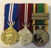 Miniature Medal Set Q G J M , Q D J M, Cadet Forces