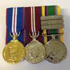 Miniature Medal Set Q G J M , Q D J M, Cadet Forces