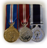 Mini Q G J M , Q D J M  & NAVY  LS&GC Court mounted medal set